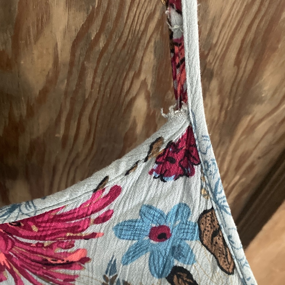 NATURAL LIFE Floral Jumpsuit SZ S - Blue and Pink with pockets - Picture 5 of 13